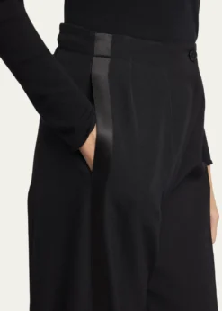 THE ROWFelicita Double Pleated Wide-Leg Tuxedo Pants