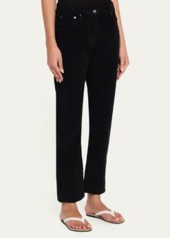 THE ROWFima Corduroy Slim-Leg Ankle Pants
