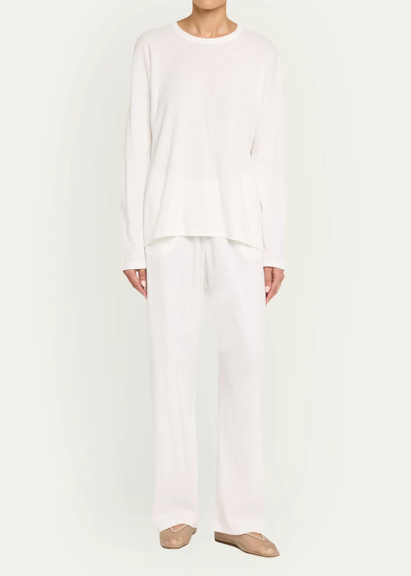 THE ROWFloris Cotton Long-Sleeve Top