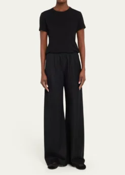 THE ROWGala Wide-Leg Wool Pants
