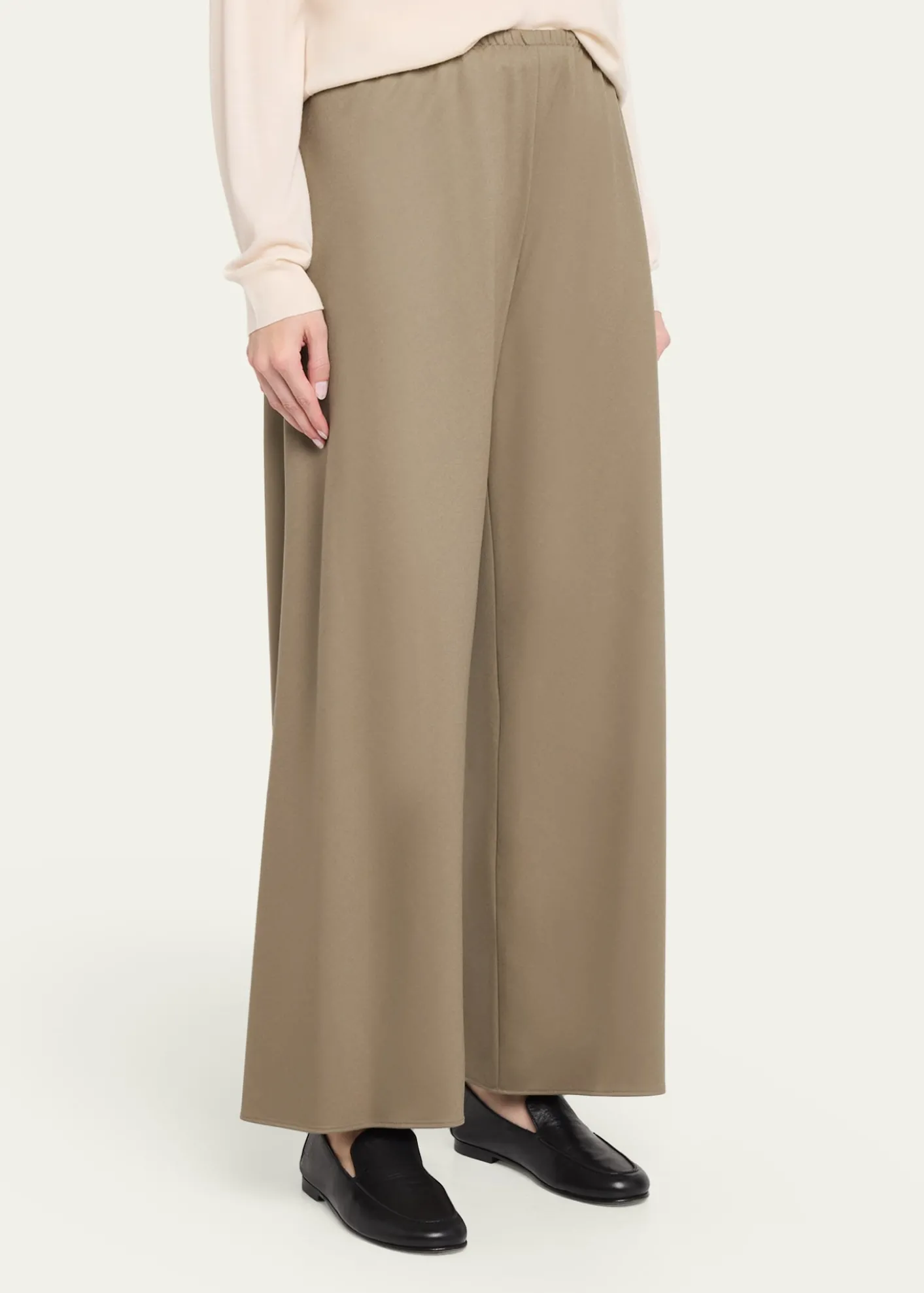 THE ROWGala Wool Wide-Leg Pull-On Pants