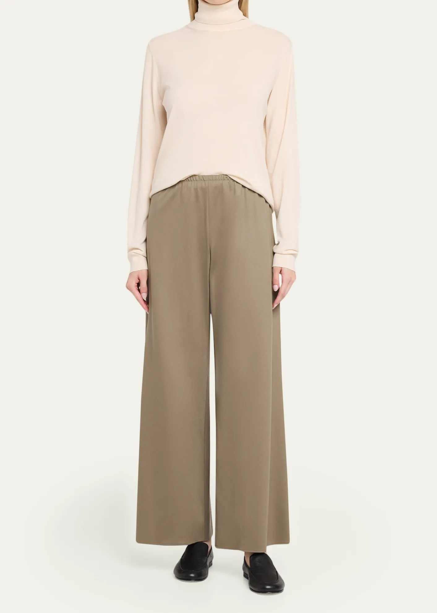THE ROWGala Wool Wide-Leg Pull-On Pants