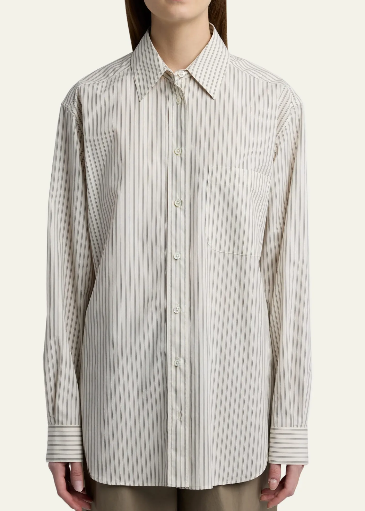THE ROWGavina Striped Cotton Shirt