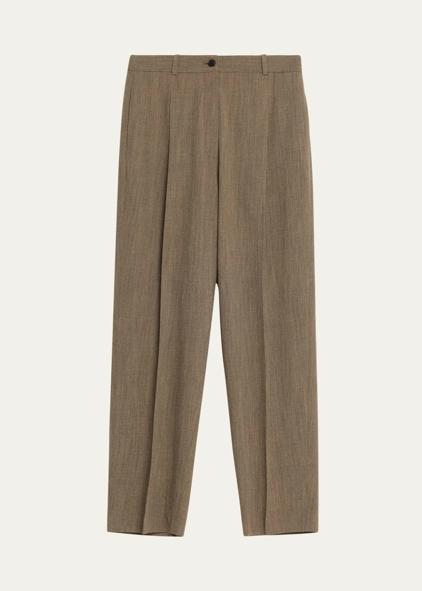 THE ROWGianni Wool Pleated Tapered-Leg Pants