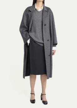 THE ROWGustaf Cashmere-Silk Single-Breasted Coat