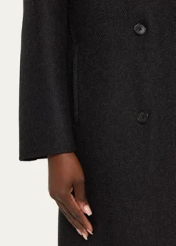 THE ROWHariet Double-Breasted Wool-Cashmere Long Coat