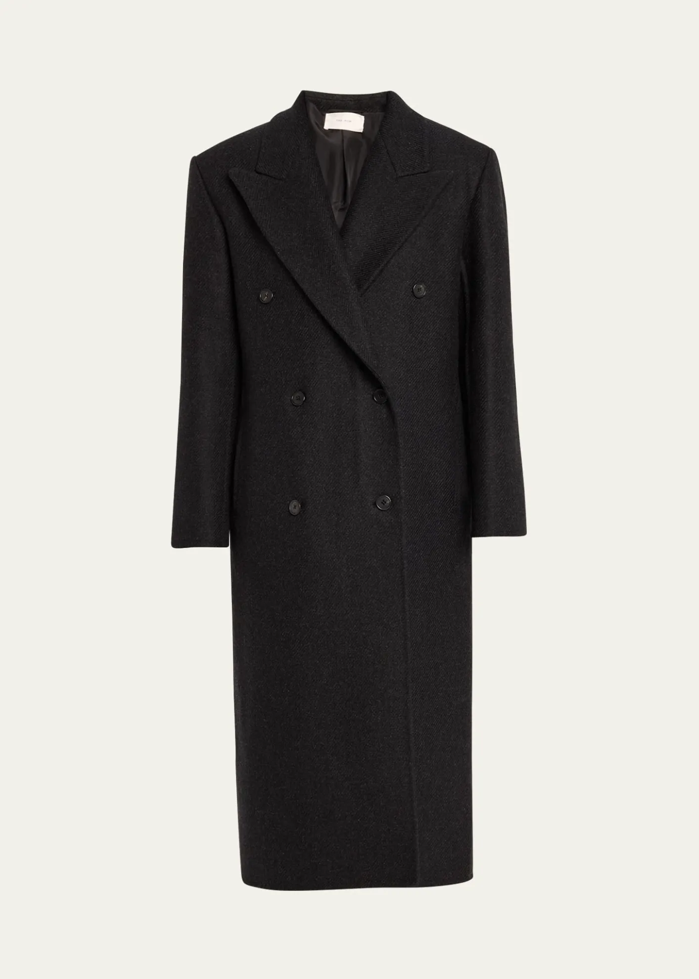 THE ROWHariet Double-Breasted Wool-Cashmere Long Coat