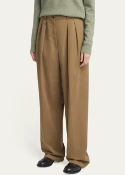 THE ROWIgor Double-Pleated Wide-Leg Pants