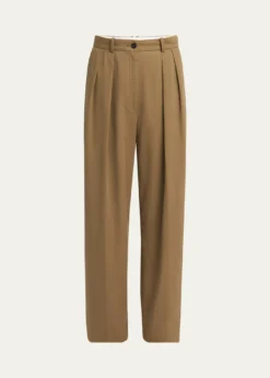 THE ROWIgor Double-Pleated Wide-Leg Pants