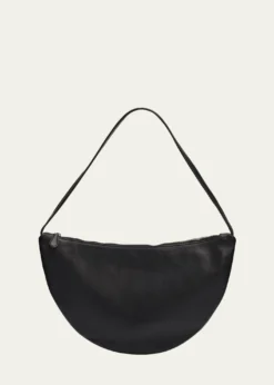 THE ROWIzzy Small Crescent Shoulder Bag in Leather