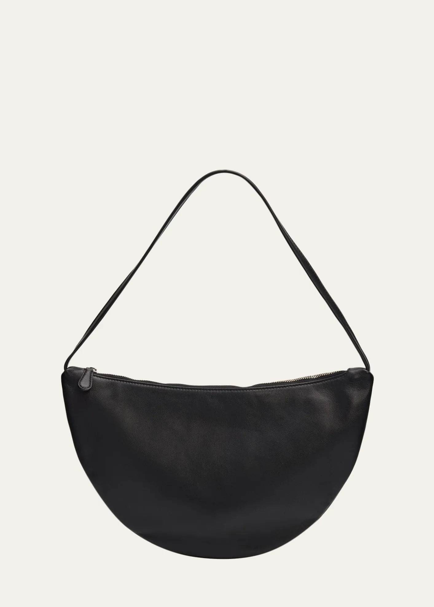THE ROWIzzy Small Crescent Shoulder Bag in Leather