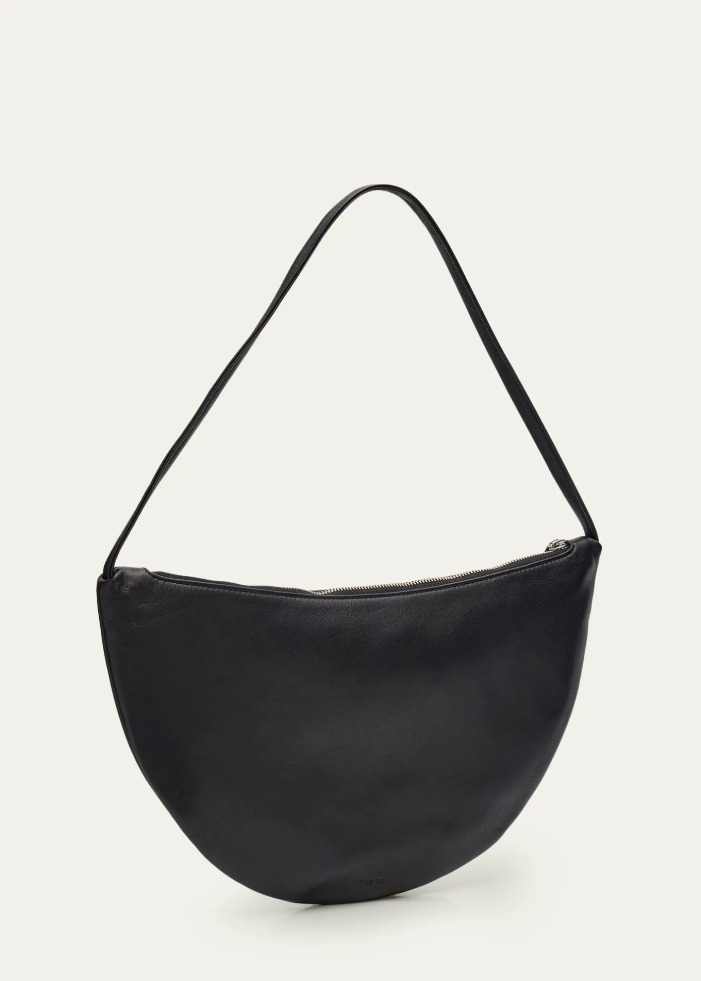 THE ROWIzzy Small Crescent Shoulder Bag in Leather