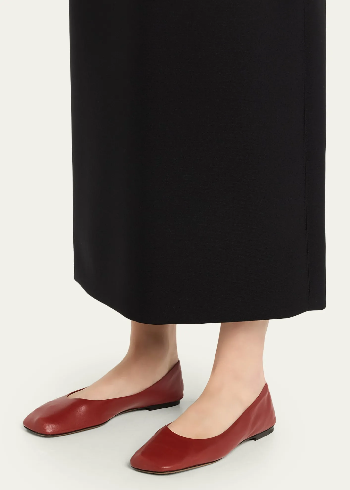 THE ROWLambskin Leather Ballerina Flats
