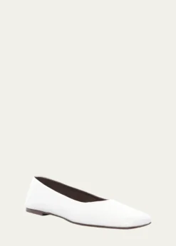 THE ROWLambskin Leather Ballerina Flats