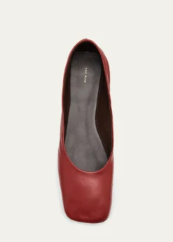 THE ROWLambskin Leather Ballerina Flats