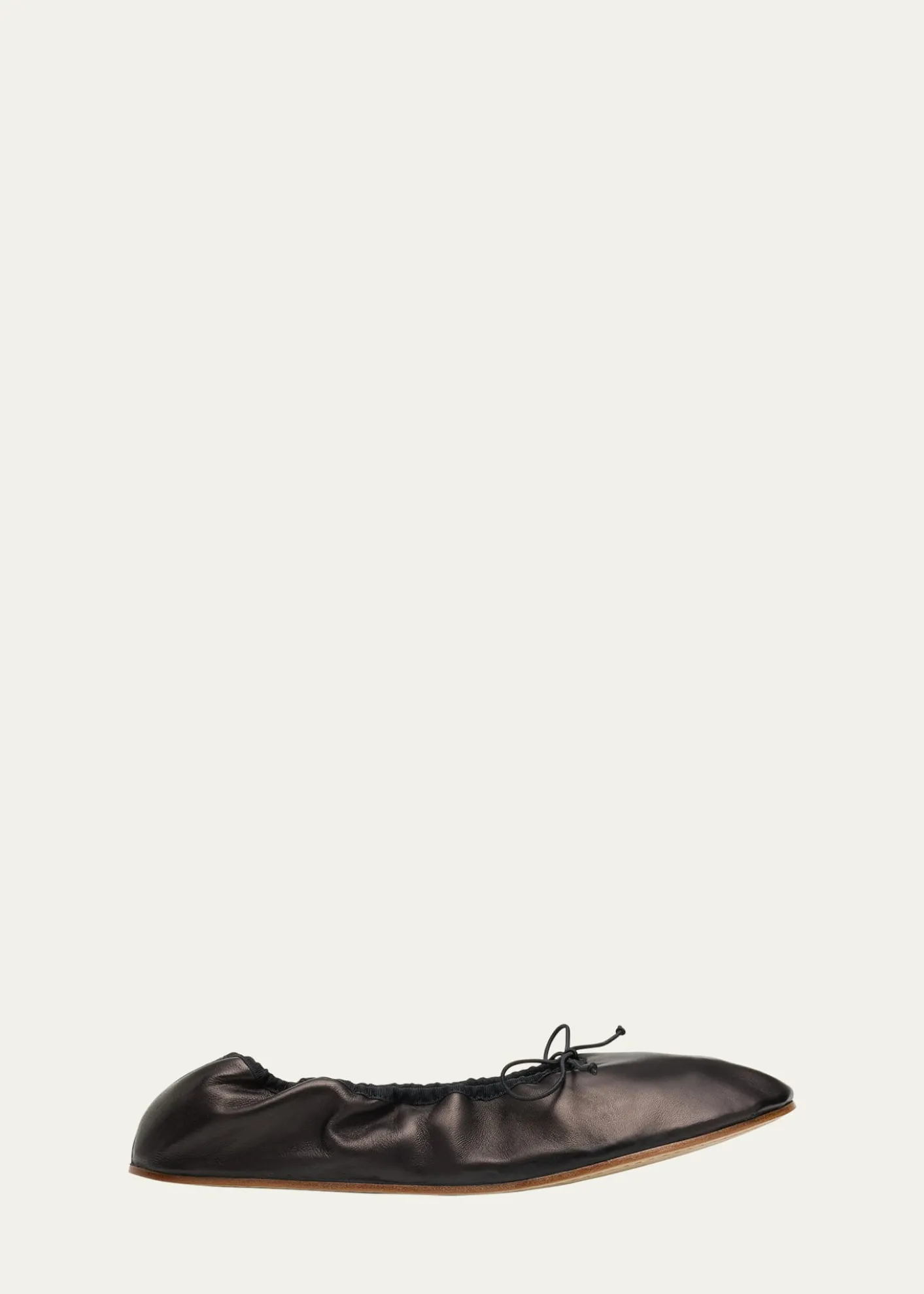 THE ROWLeather Bow Ballerina Flats