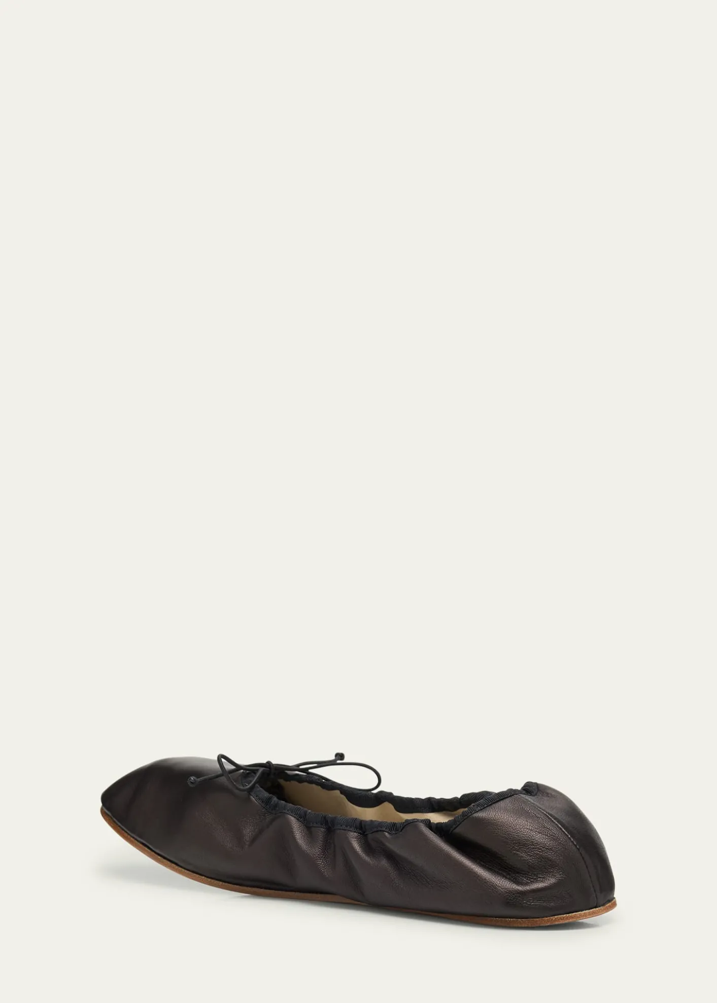 THE ROWLeather Bow Ballerina Flats