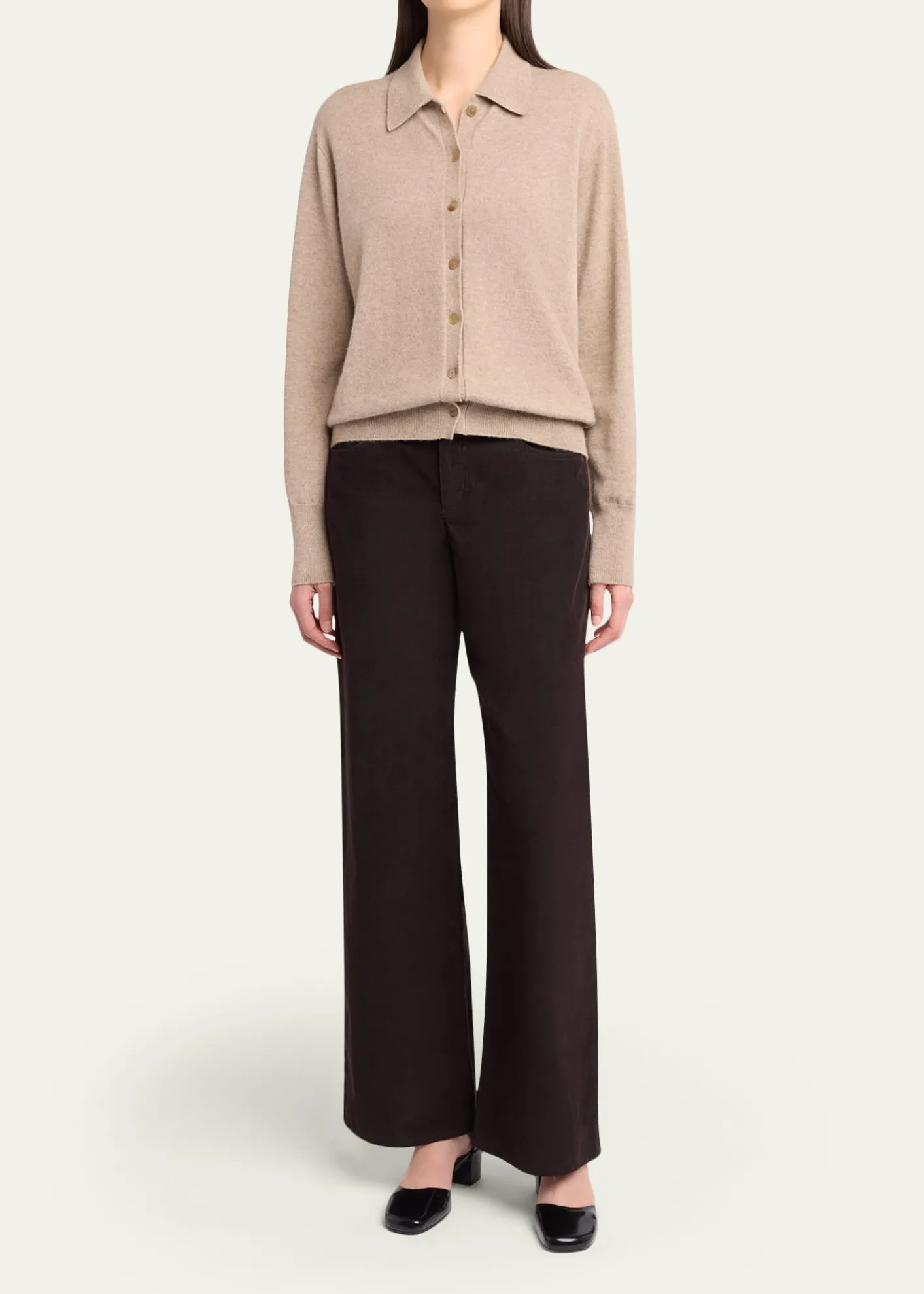 THE ROWLillia Cashmere Collared Cardigan