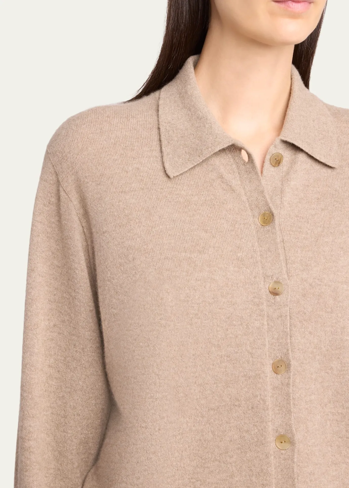 THE ROWLillia Cashmere Collared Cardigan