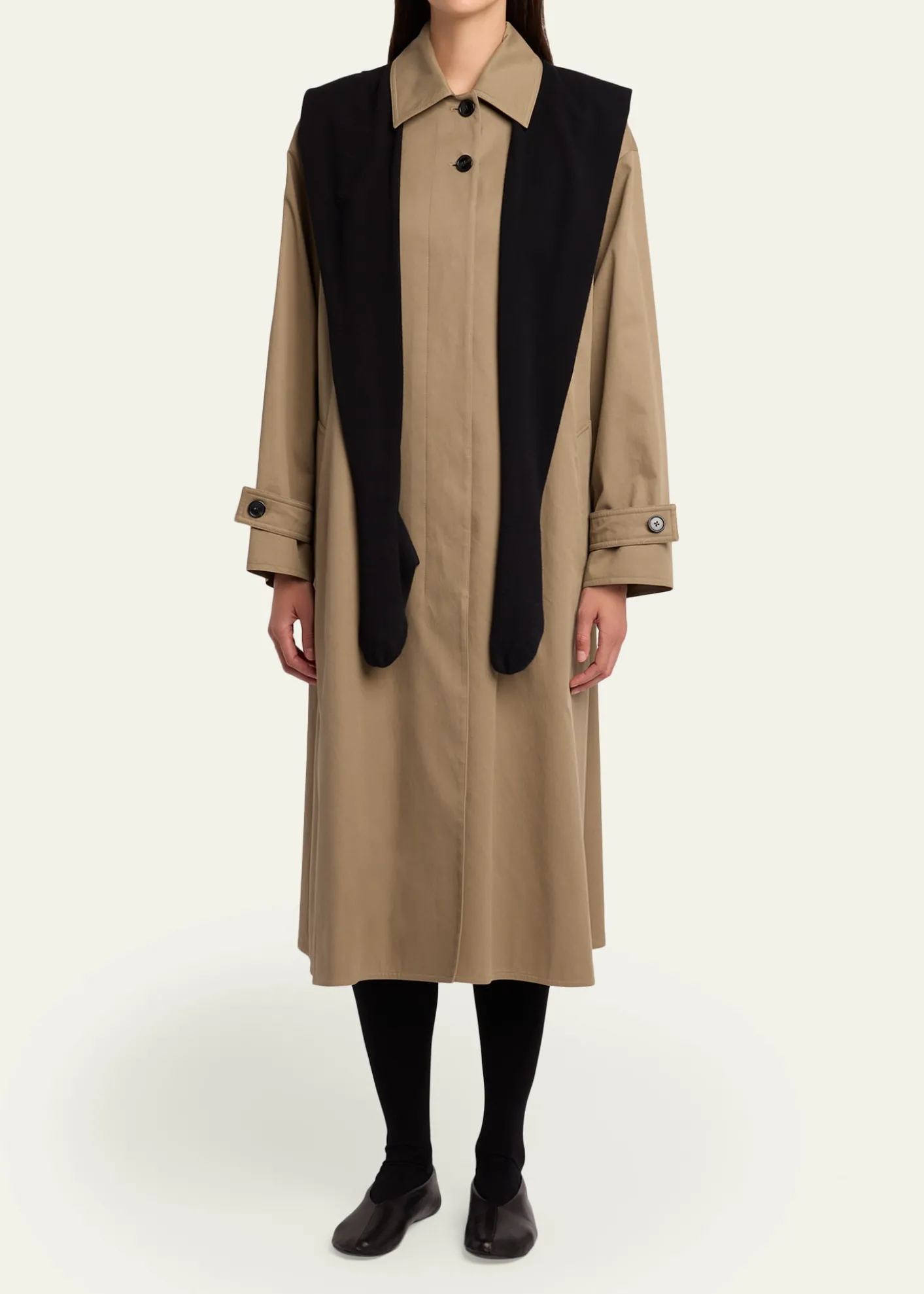 THE ROWLolana Single-Breasted Long Trench Coat