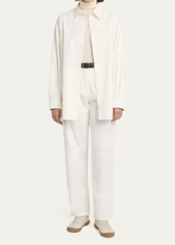 THE ROWLuka Cotton-Cashmere Button-Down Shirt