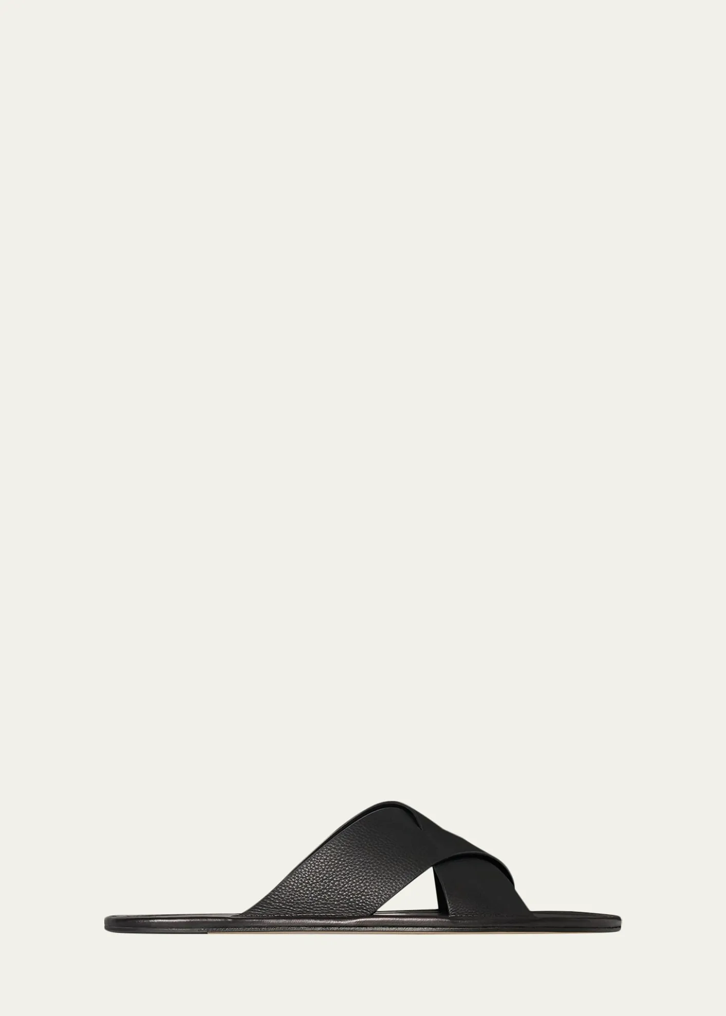 THE ROWMalick Leather Crisscross Slide Sandals
