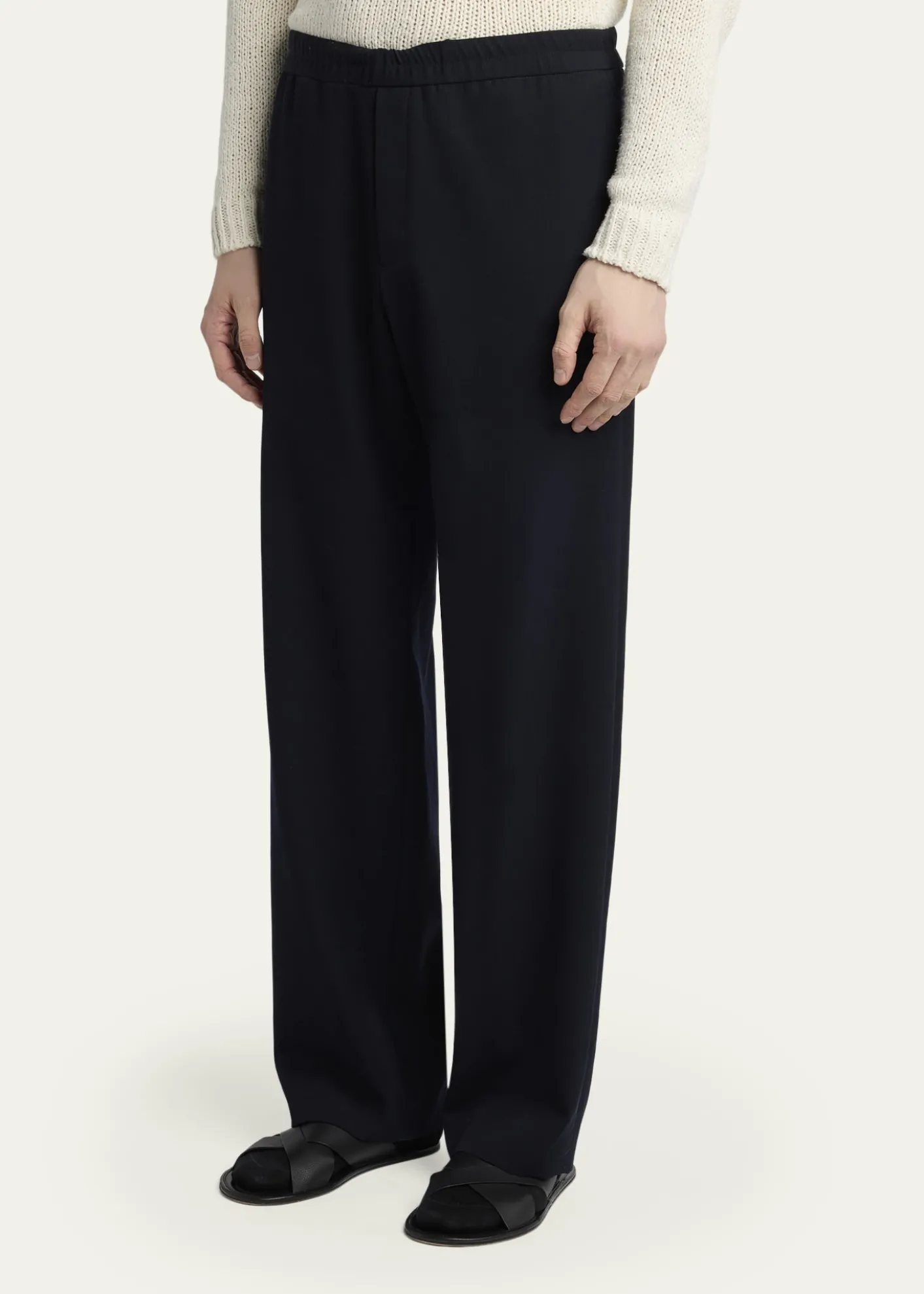 THE ROWMen's Ari Wool Gabardine Pants