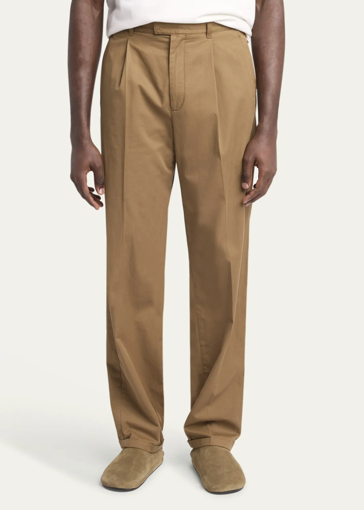 THE ROWMen's Belamy Cashmere and Cotton Pleated Pants