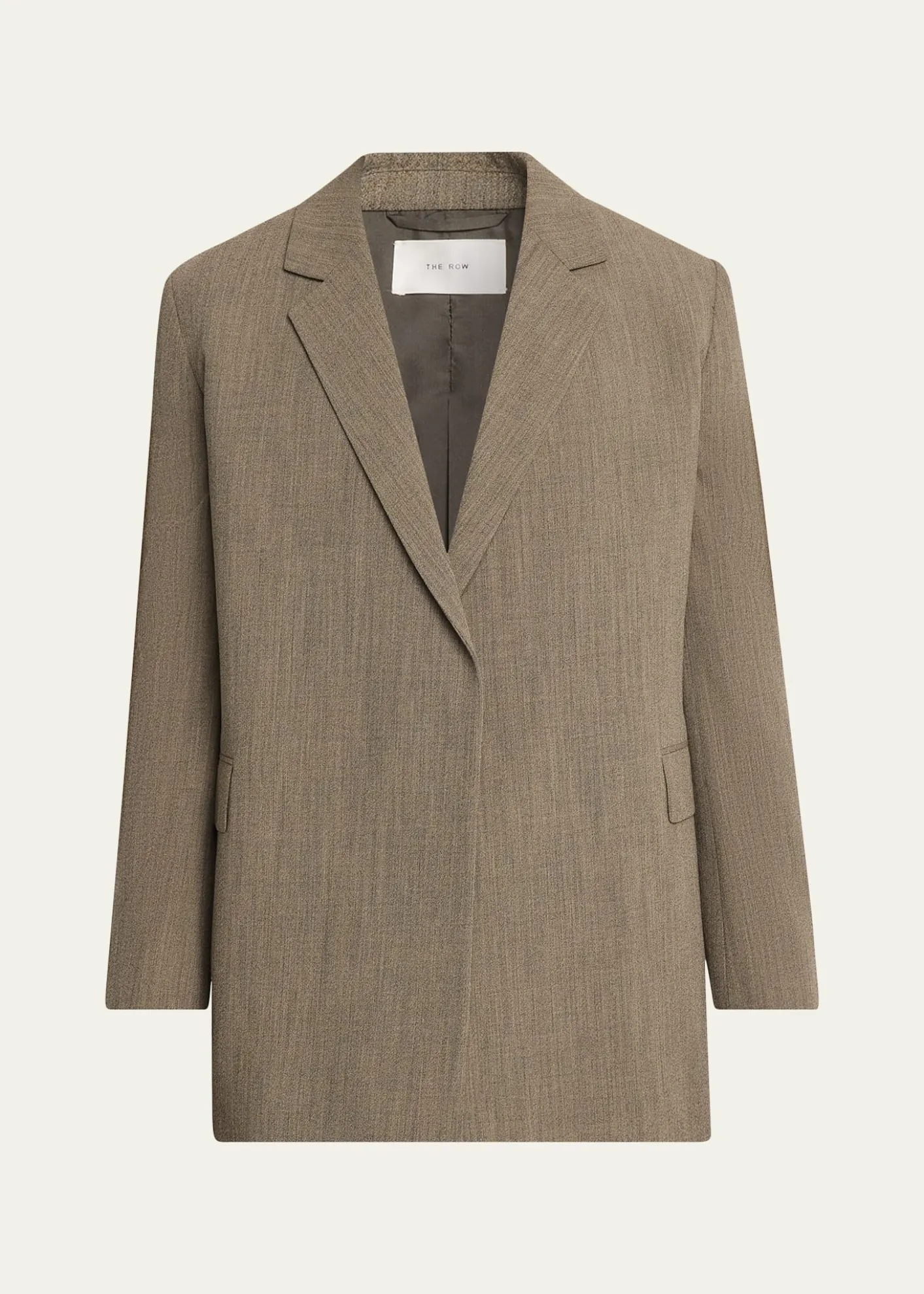 THE ROWMen's Devlin Wool Concealed-Front Blazer