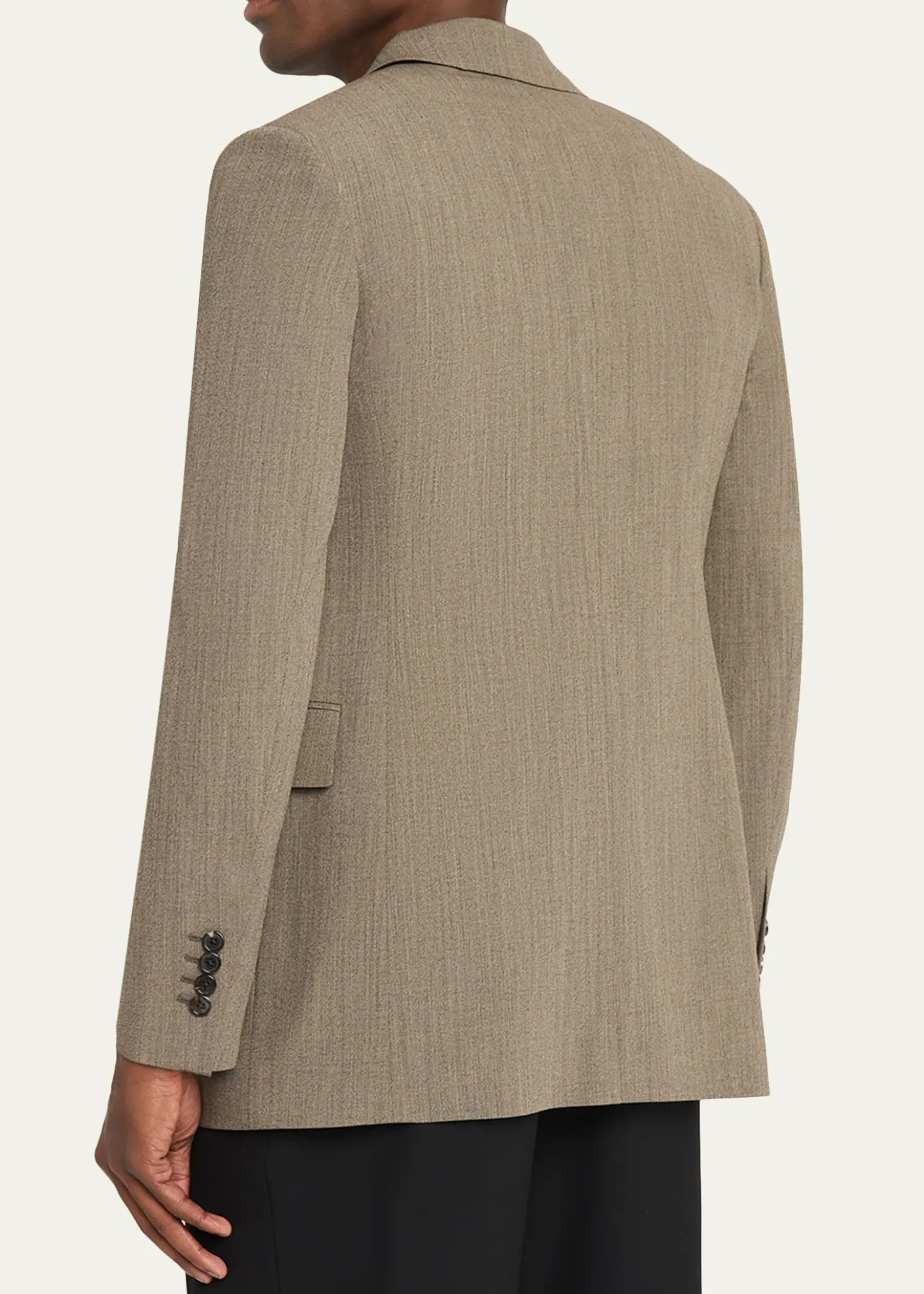 THE ROWMen's Devlin Wool Concealed-Front Blazer