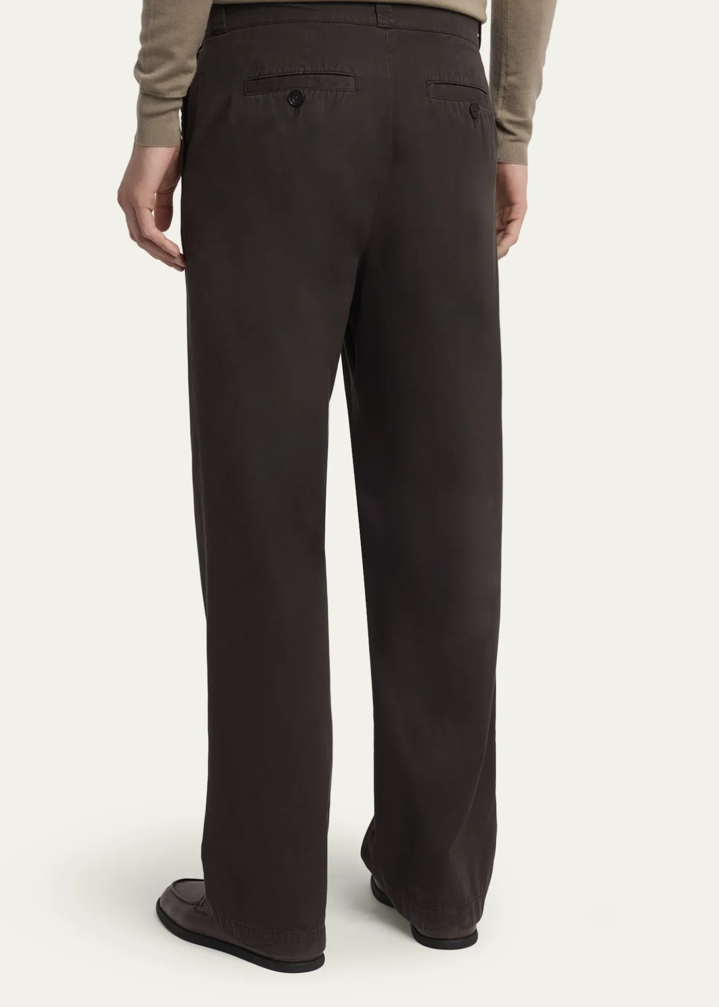 THE ROWMen's Ottis Cotton and Cashmere Straight-Leg Chino Pants