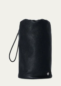THE ROWMen's Sporty Leather Drawstring Pouch