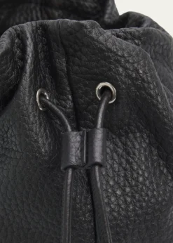 THE ROWMen's Sporty Leather Drawstring Pouch
