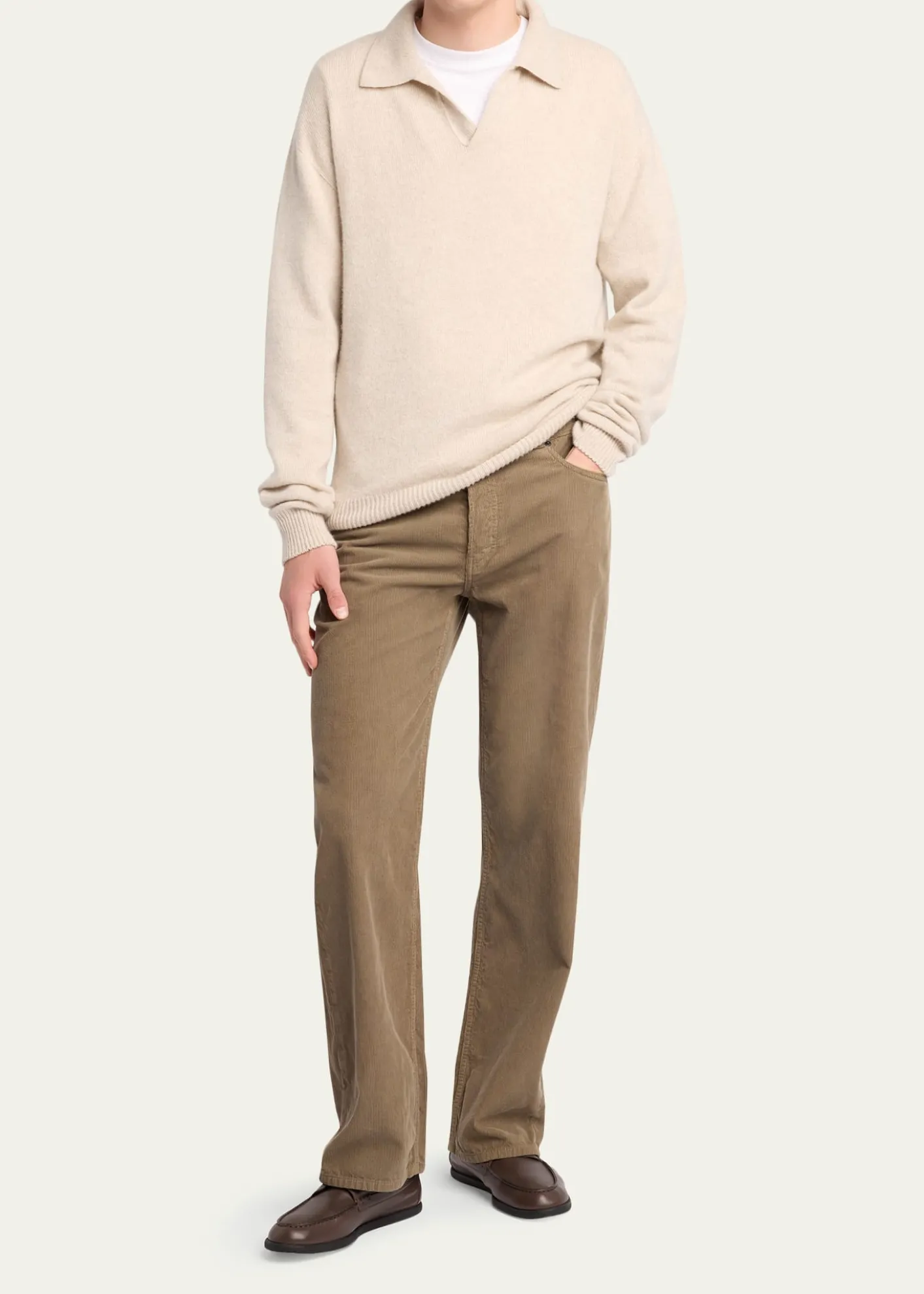 THE ROWMen's Straight Fit Corduroy Five-Pocket Pants
