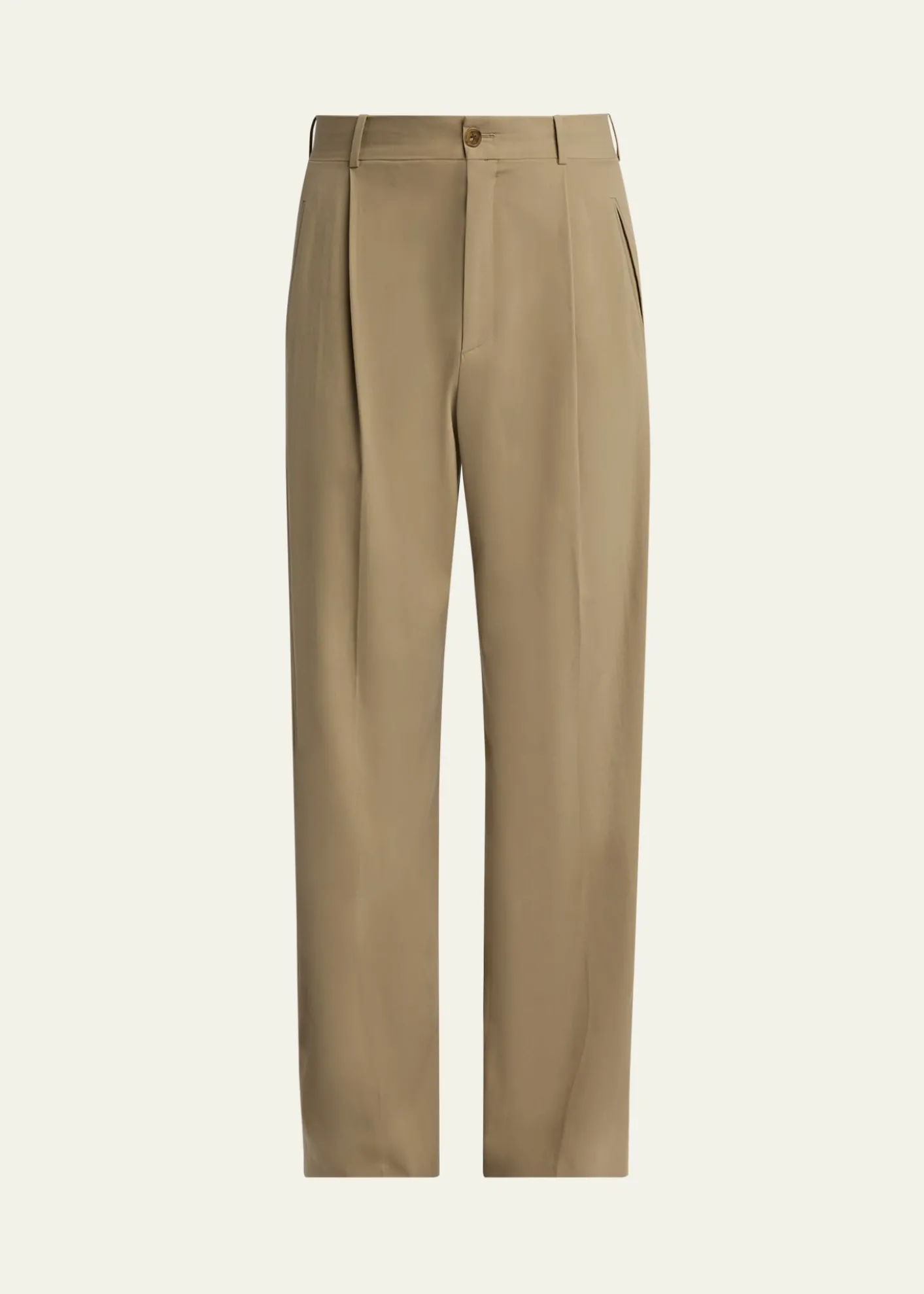 THE ROWMen's Thom Pleated Wool-Silk Pants