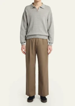 THE ROWMen's Tibor Cotton-Cashmere Gabardine Pants