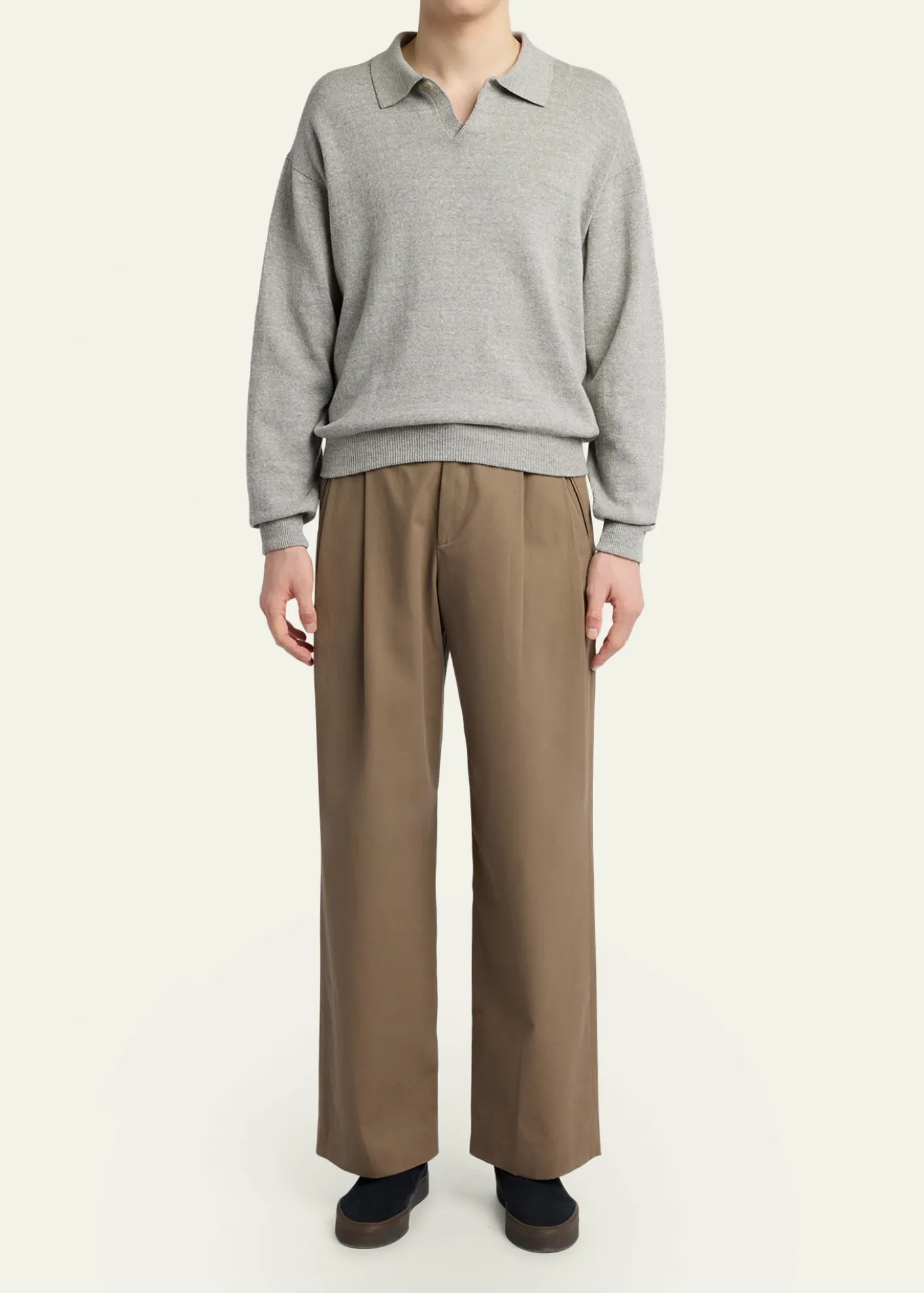 THE ROWMen's Tibor Cotton-Cashmere Gabardine Pants
