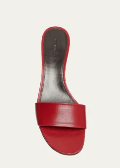 THE ROW40mm Combo Leather Slide Sandals