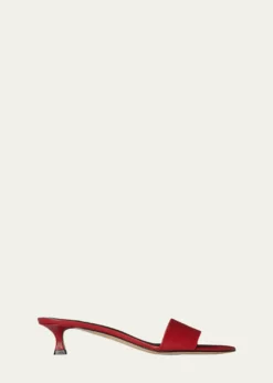 THE ROW40mm Combo Leather Slide Sandals
