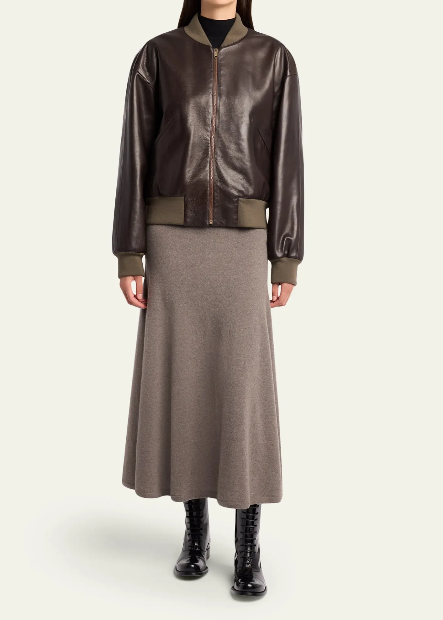 THE ROWMorisel Leather Bomber Jacket