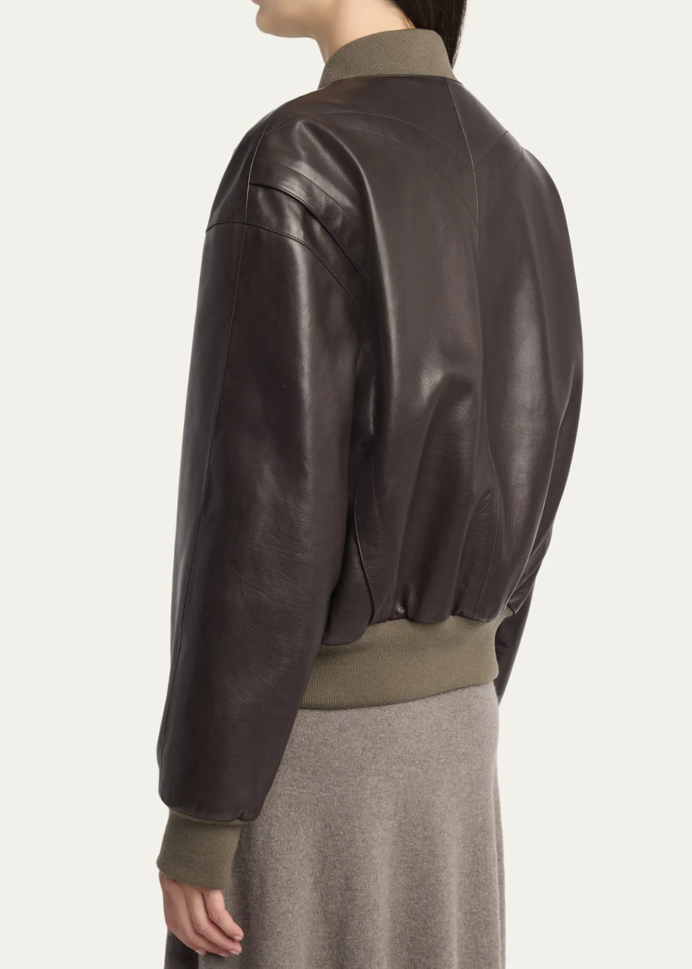 THE ROWMorisel Leather Bomber Jacket