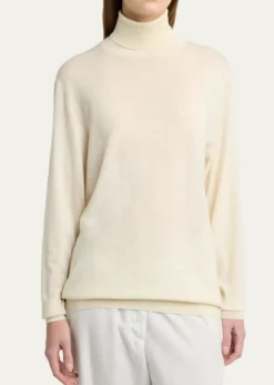 THE ROWNabari Cashmere Long-Sleeve Turtleneck Sweater