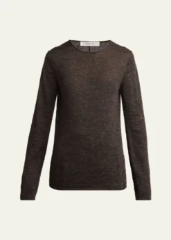 THE ROWNile Cashmere, Silk, and Linen Long-Sleeve Top