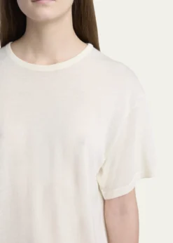THE ROWNonas Crewneck Cashmere Knit Top