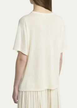 THE ROWNonas Crewneck Cashmere Knit Top