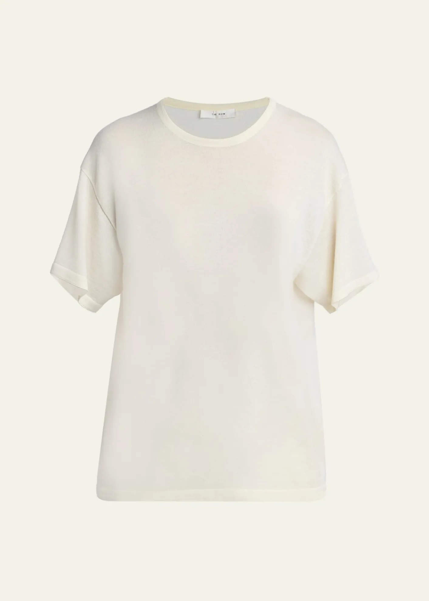 THE ROWNonas Crewneck Cashmere Knit Top
