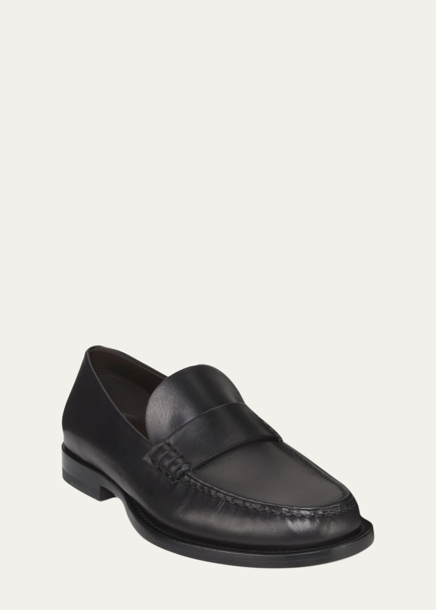 THE ROWNovus Leather Slip-On Loafers