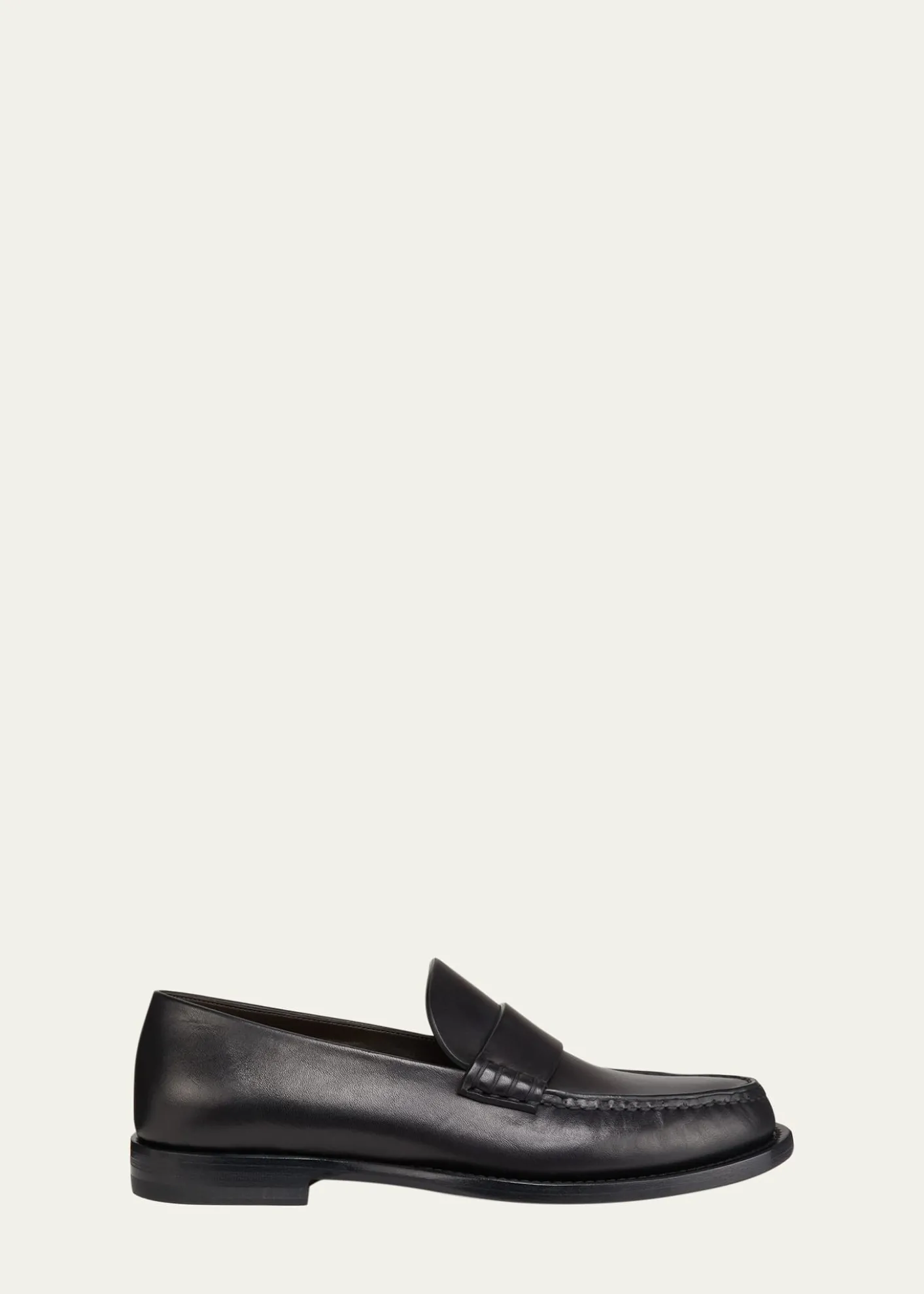THE ROWNovus Leather Slip-On Loafers