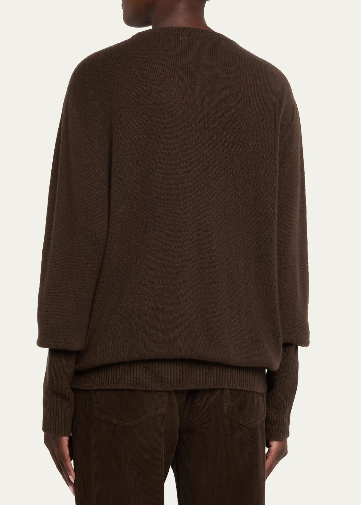 THE ROWOdelle Cashmere Knit Oversized Crewneck Top