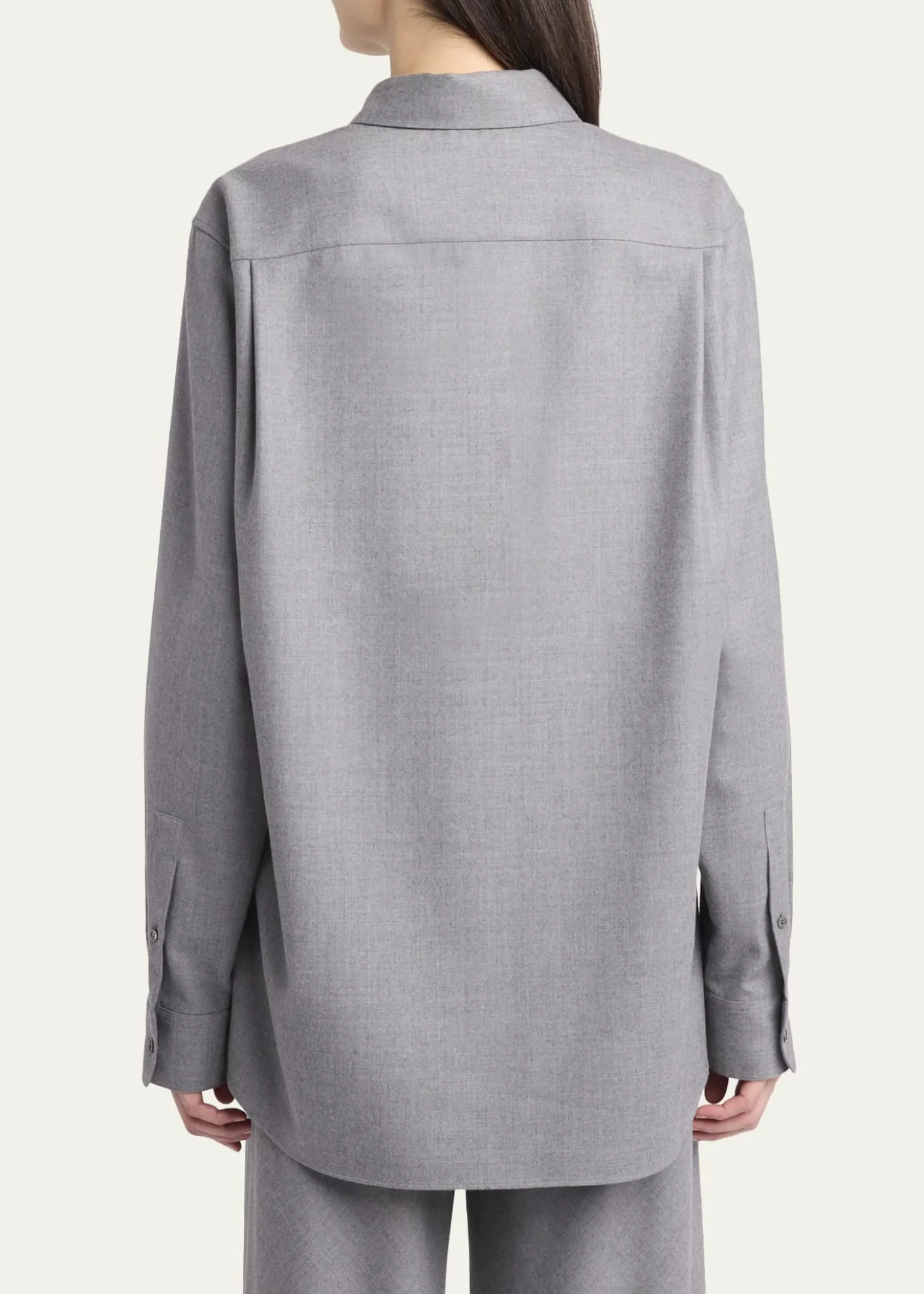 THE ROWPino Wool Button-Down Shirt